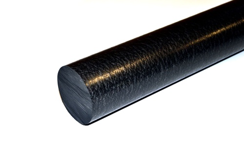 Капролон графитонаполненный стержень ПА-6 МГ Ф 65 мм (~1000 мм, ~4,2 кг) экстр.