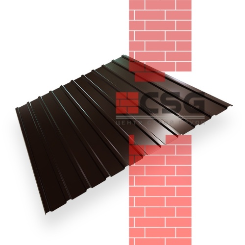 Профлист 0,45х1000х2500 Шоколад