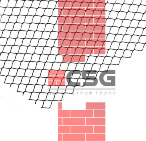 Сетка стальная плетеная 35х1.6 оцинкованный, длина 1,5 м, толщина 1.60