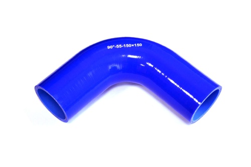 Патрубок силиконовый угловой Ф 55 мм L=150х150 мм, 90°