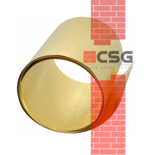 Лента латунная 0.6х300 мяг, марка Л63