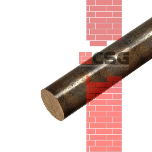 Круг бронзовый прес 42, длина 3 м, марка БрАЖ9-4